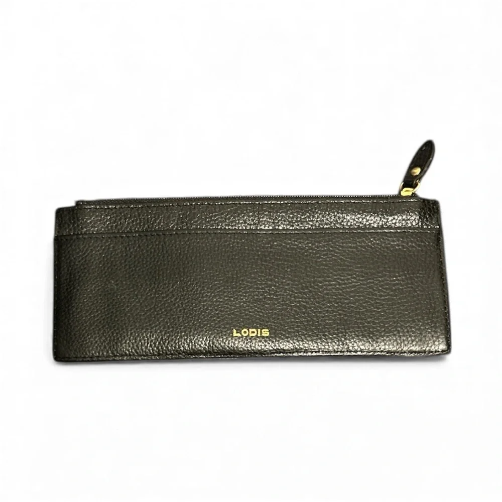 Lodis Black Leather Cash/Card Holder